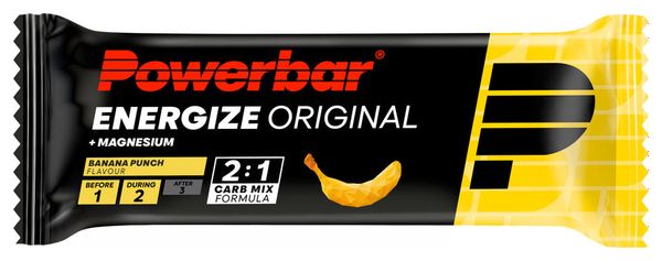 Set de 4 Barritas Energéticas (3+1) PowerBar Energize Original Chocolate / Galleta / Plátano / Bayas 4x55g