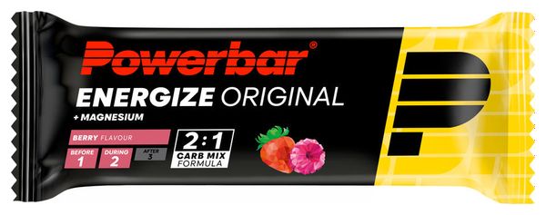 Set de 4 Barritas Energéticas (3+1) PowerBar Energize Original Chocolate / Galleta / Plátano / Bayas 4x55g