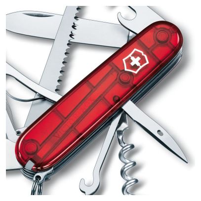 Couteau suisse Victorinox Huntsman rouge translucide