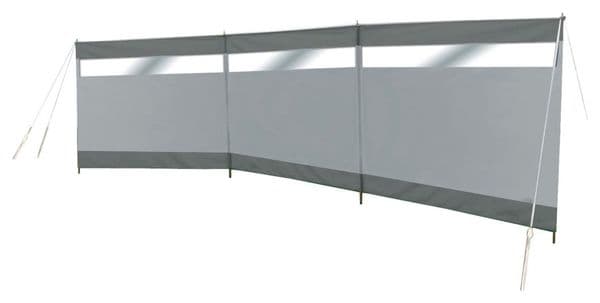 Bo-Camp Brise-vent avec fenêtre Solid 500x140 cm Gris et anthracite