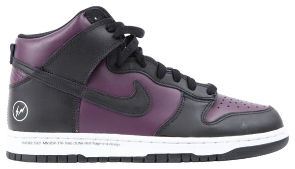 Nike Dunk High Fragment Design Beijin Taglia 43 Viola Nero - Prodotto Rinnovato