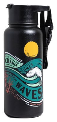 Gourde United By Blue Change Comes In Waves 32OZ Noir 946 ml