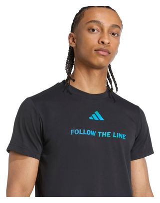 Adidas Performance Follow The Line Maglia a maniche corte nera Unisex
