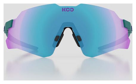 Gafas unisex KOO Nebula Teal Matt / Dark Turquoise Mirror