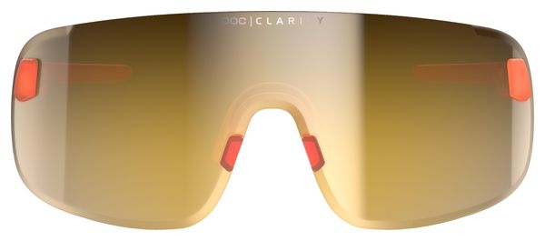 POC Elicit Sunglasses, Orange Translucent/Clarity Road, Partly Sunny Gold