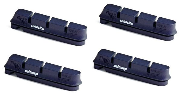 x4 Cartouches de Patins de Freins Swisstop BXP FLASH PRO Jantes Alu Shimano/Sram