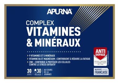 Nahrungsergänzungsmittel Apurna Vitamins and Minerals Box mit 30 Gelen