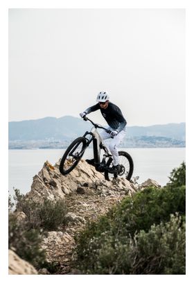 VTT Électrique Tout-Suspendu Lapierre Overvolt AM CF 10.8 Shimano 12V 800Wh Bosch 120 Nm MX (29/27.5'') Blanc/Gris2026