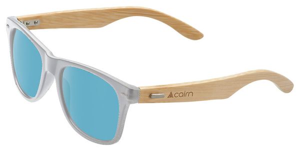 Unisex Brille Cairn Hybrid Polarisiert Weiß Matt Blau