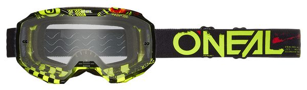 O'Neal B-10 Attack Goggle Black/Yellow Clear Lens