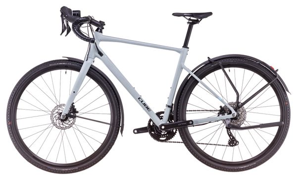 Vélo de Gravel Cube Nuroad Race FE Shimano GRX 12V 700 mm Gris Haze 2025
