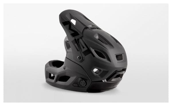 Casco Met Mach Parachute MCR con cinturino rimovibile nero opaco