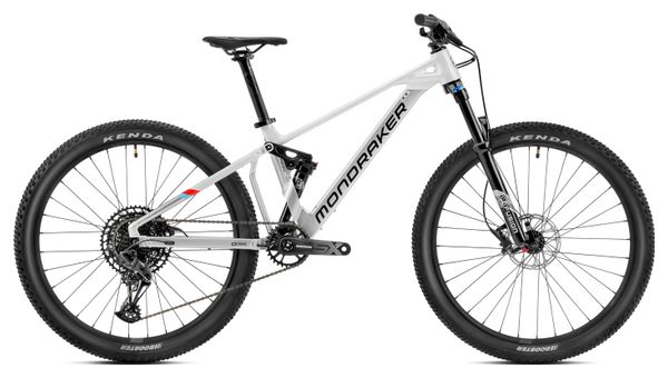 Mondraker Factor 26 Sram SX Eagle 12V Mountain Bike per bambini a sospensione totale 26'' Bianco / Argento 2023