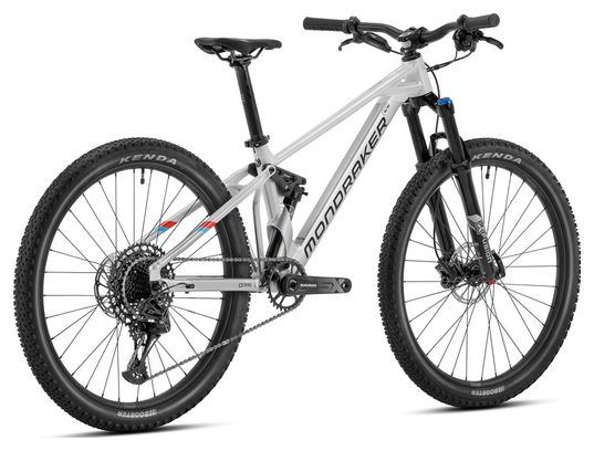 Mondraker Factor 26 Sram SX Eagle 12V Mountain Bike per bambini a sospensione totale 26'' Bianco / Argento 2023