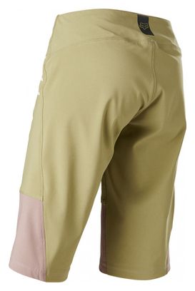 Shorts de mujer Fox Defend caqui