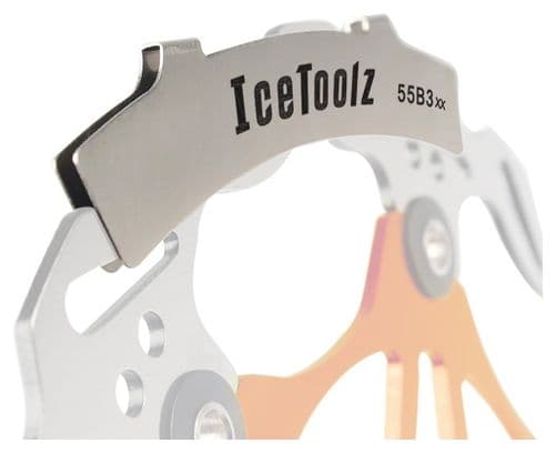 IceToolz 24055B3 Disc Brake Caliper Alignment Tool Silver