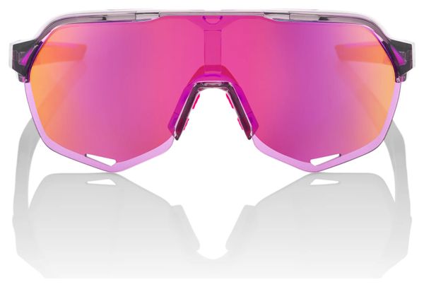 Paire de Lunettes 100% S2 Tokyo Night Transparent / Violet Multilayer Mirror