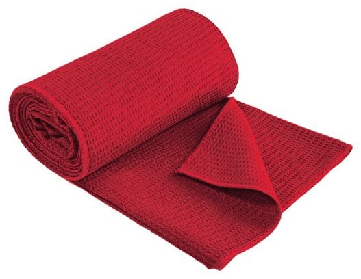 Serviette de yoga rouge - 180 x 60 cm - Couleur : ROUGE