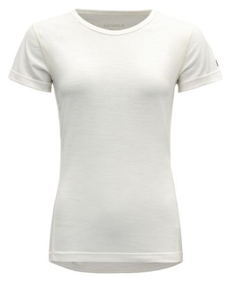 T-shirt Femme Devold Breeze Mérinos 150 Blanc