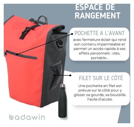 Sacoche de vélo 3en1 Hace Corail 30L