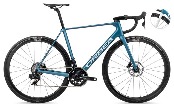 Re おまけ追加 ORBEA ロードバイク ホワイト/ブルー Orbea Orca M21eTEAM PWR Road Bike Sram Force eTap AXS 12S 700 mm