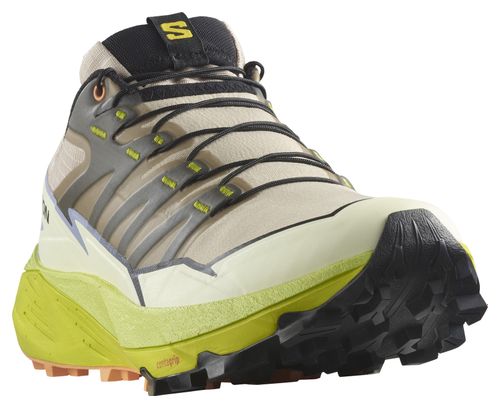Chaussures de Trail Running Femme Salomon Thundercross Beige Jaune