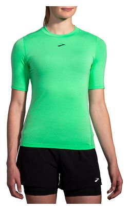 Brooks High Point Trail Kurzarmshirt Grün Damen