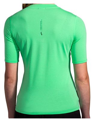 Brooks High Point Trail Kurzarmshirt Grün Damen