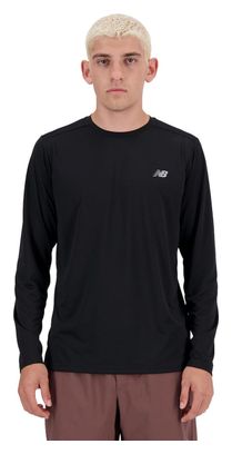 Camiseta de manga larga para hombre New Balance Sport Essentials Negro