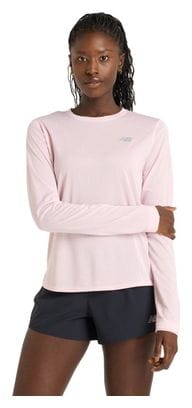 New Balance Athletics Langarm Trikot Rosa Damen