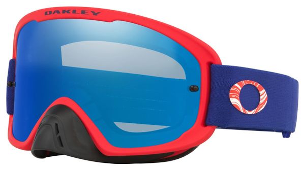 Máscara Oakley O-Frame 2.0 Pro MX Team Red / Black Ice Iridium / Ref : OO7115-64