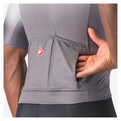 Castelli Upf Men's Grey Short Sleeve Jersey