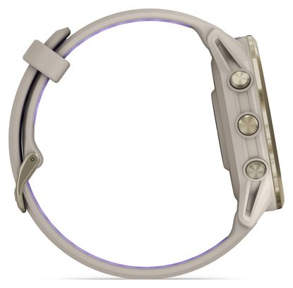 Montre GPS Garmin Forerunner 970 Beige Or Titane Soft Gold