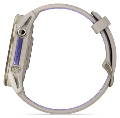Montre GPS Garmin Forerunner 970 Beige Or Titane Soft Gold