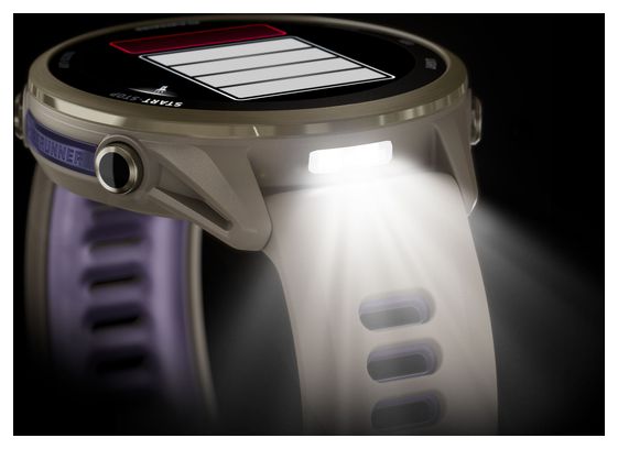Montre GPS Garmin Forerunner 970 Beige Or Titane Soft Gold