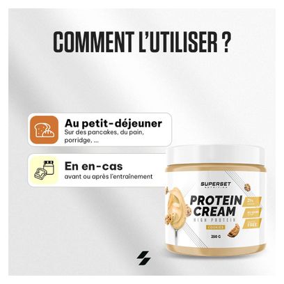 Protein Cream (250g) - Superset Nutrition - Chocolat Blanc - Pâtes à Tartiner Protéinées