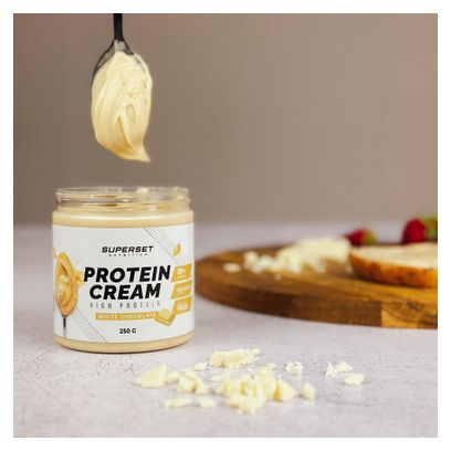 Protein Cream (250g) - Superset Nutrition - Chocolat Blanc - Pâtes à Tartiner Protéinées