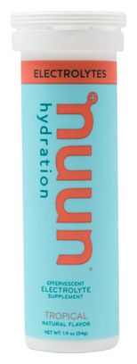 10 Nuun Tropical Fruit Effervescent Tablets 52g