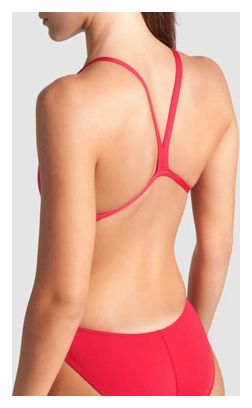 Bañador de una pieza para mujer con espalda descubierta Challenge Back Rojo