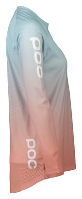 Women's Poc Essential MTB Lite Pink/Blue Long Sleeve Jersey
