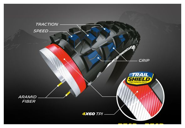 Michelin Wild AM Performance Line 27.5 Tire Tubeless Ready Souple E-Bike Ready