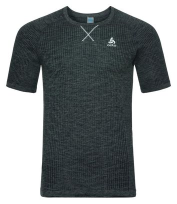 T-shirt Mc Evolution Light Blackcomb Black-odlo Steel Grey