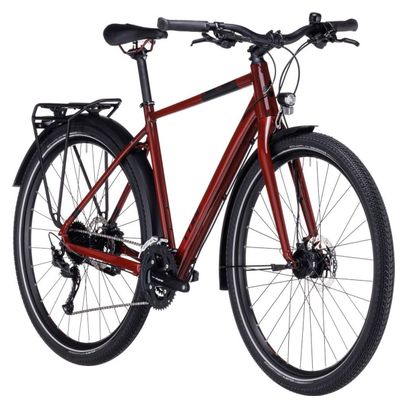 Cube Travel Touring Bike Shimano Alivio/Altus 9S 700 mm Mirror Red 2023