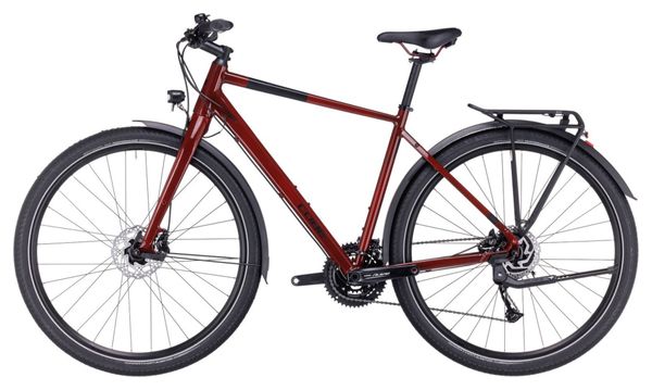 Cube Travel Touring Bike Shimano Alivio/Altus 9S 700 mm Mirror Red 2023