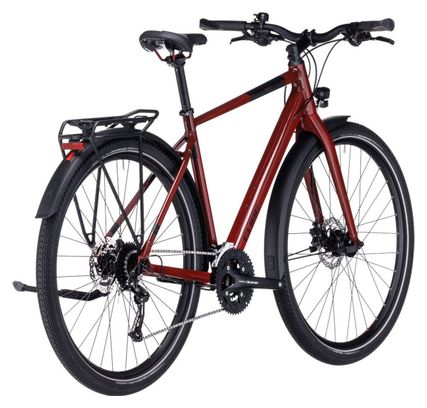 Cube Travel Touring Bike Shimano Alivio/Altus 9S 700 mm Mirror Red 2023