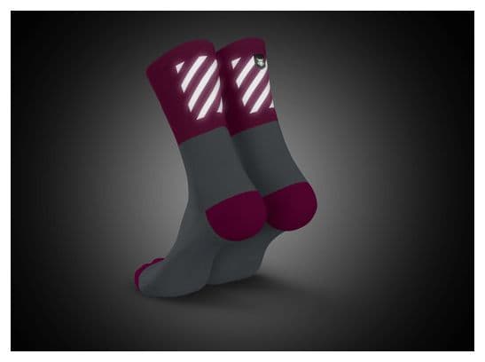 Incylence High-Viz V2 Running Socks Fluo Pink/Weiß
