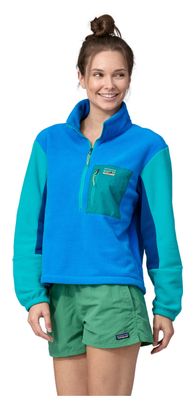 Patagonia Women's Microdini 1/2 Zip Fleece Sweatshirt Blue