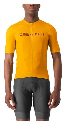 Maillot de manga corta Castelli Elements Naranja