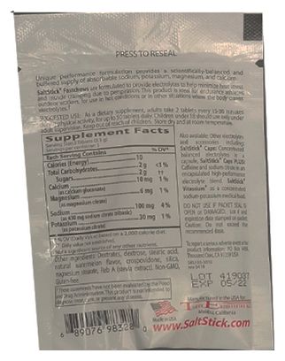 Pastilles electrolyte à croquer SALTSTICK Fastchew - saveur Pastèque - 10 pastilles