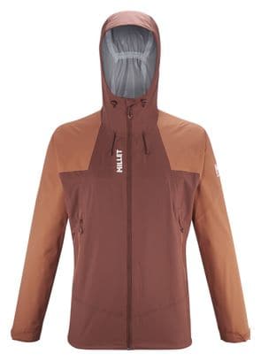 Wasserdichte Jacke Millet Fitz Roy Braun Herren